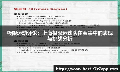 极限运动评论：上海极限运动队在赛事中的表现与挑战分析